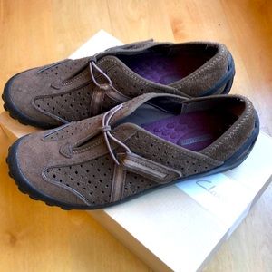 Clarks sporty slip ons